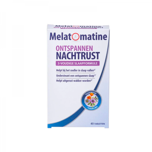 Melatomatine Ontspannen Nachtrust Tabletten