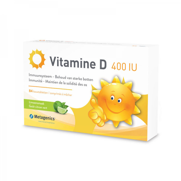 Metagenics Vitamine D 400 IU Kauwtabletten