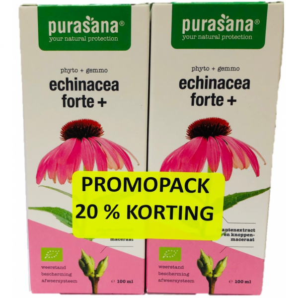 Purasana Echinacea Forte+ Druppels Duoverpakking