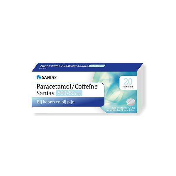 Sanias paracetamol met coffene 500mg/50mg