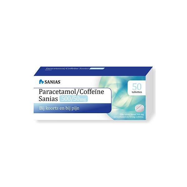 Sanias paracetamol met coffene 500mg/50mg