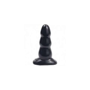 Triple Ripple Butt Plug - Medium - Black