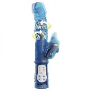 Twinturbo Dolphin Vibrator Blue 26cm