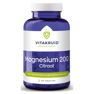 Vitakruid Magnesium 200 Citraat Tabletten