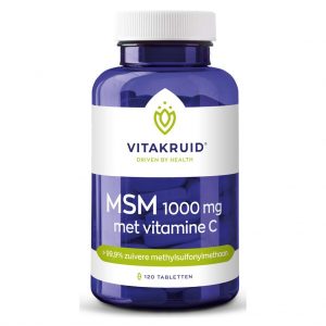 Vitakruid MSM 1000mg met Vitamine C Tabletten