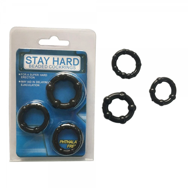 Generise Stay Hard Kralen Penisringen - 3 Stuks