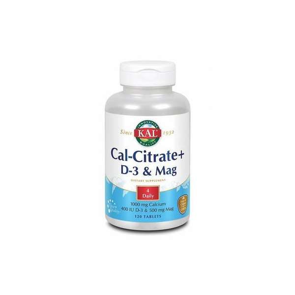 KAL Calcium citraat + D3 & magnesium 120tb