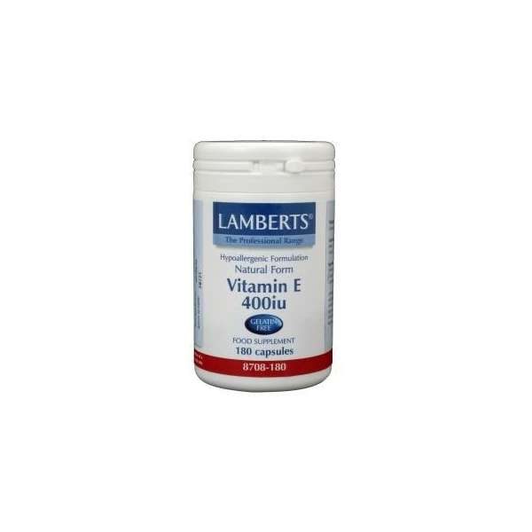 Lamberts Vitamine E 400IE natuurlijk 180vc