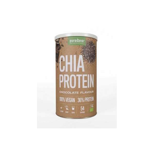 Purasana Chia proteine chocolade vegan 400g