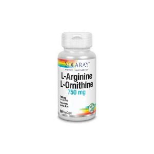 Solaray L-Arginine L-Ornithine 750 mg 50vc