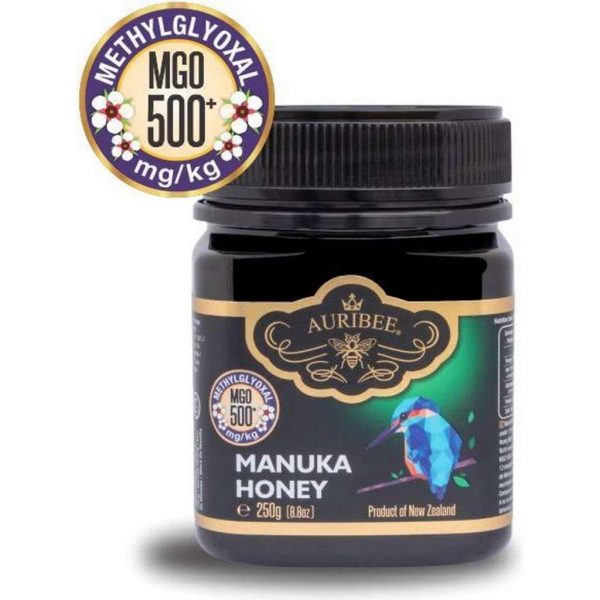 100% Pure Manuka Honing Auribee MGO 500+ uit Nieuw-Zeeland (250 gram)