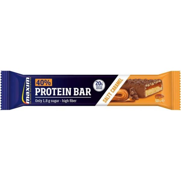 15x Maxim 40% Protein Bar Salty Caramel 50g