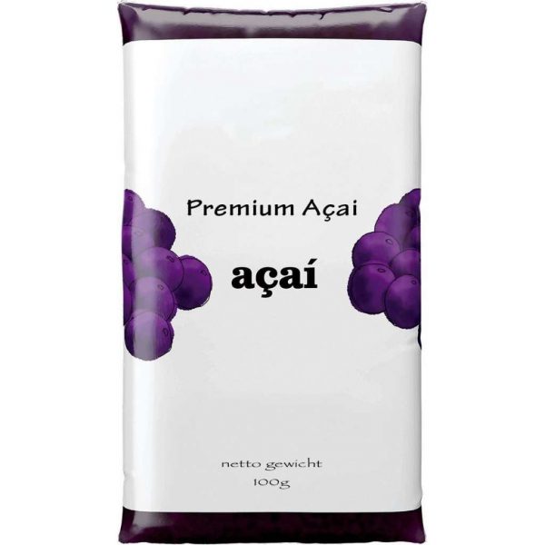 Acai pulp bevroren fruit puree 4KG (40x100gr) - Premium Quality