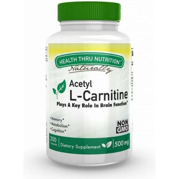 Acetyl L-Carnitine 500mg (non-GMO) (200 Vegicaps) - Health Thru Nutrition