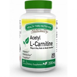 Acetyl L-Carnitine 500mg (non-GMO) (60 Vegicaps) - Health Thru Nutrition