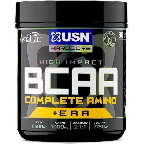 BCAA + EAA USN Groene Appel 400 g - Aminozuren - Spiergroei, Herstel - BCAA Poeder