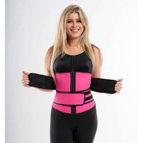 Bella Fit™ Julia - waist trainer 2 banden S / Roze