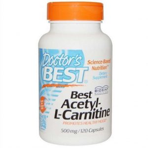 Best Acetyl-L-Carnitine 500 mg (120 Capsules) - Doctor's Best