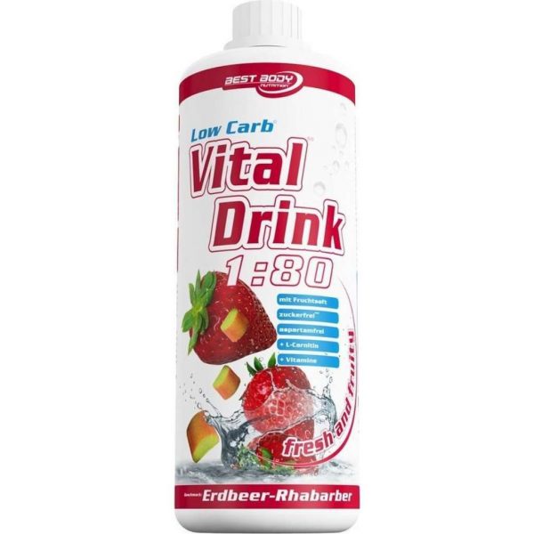 Best Body Nutrition Low Carb Vital Drink - 1000 ml - Lemon Lime