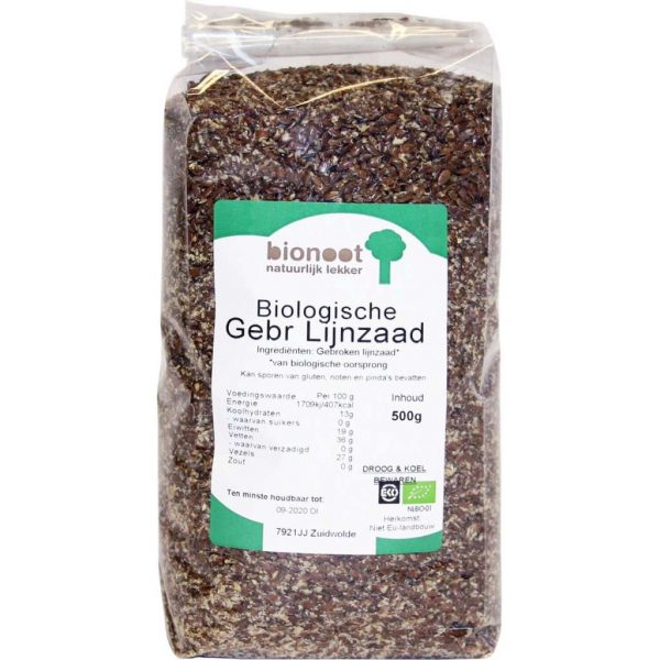 Bionoot Biologisch lijnzaad gebroken - 500 gram