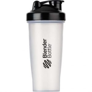 BlenderBottle Classic - Eiwitshaker / Bidon - 820ml - Transparant Black