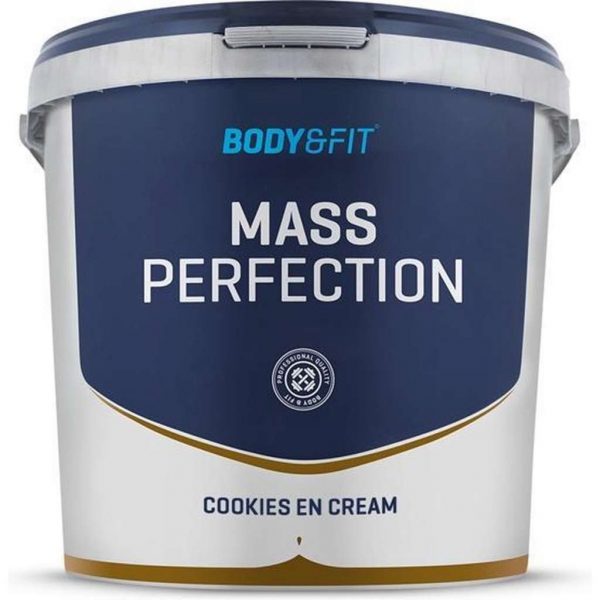 Body & Fit Mass Perfection - Weight Gainer - 4400 gram - Cookies & Cream Milkshake