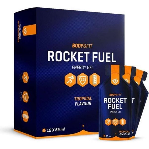 Body & Fit Rocket Fuel - Energiegel - 1 doos (12 gels) - Tropical