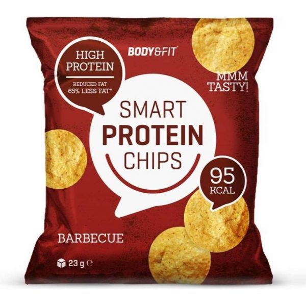 Body & Fit Smart Chips - Minder vet & koolhydraten - Eiwitrijk - 1 box (12 zakjes) - Barbecue