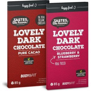 Body & Fit Smart Chocolate - Chocolade gezoet met stevia - 1 reep - Puur