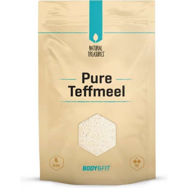 Body & Fit Superfoods Pure Teff meel - Glutenvrij & Volkoren - 500 gram