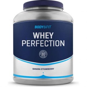 Body & Fit Whey Perfection - Whey Protein / Proteine Shake - 2270 gram - Banaan & Aardbei