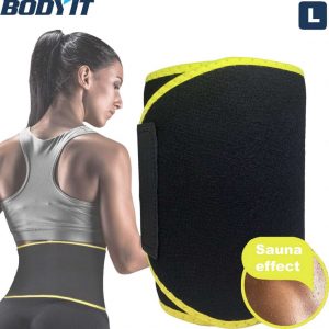 BODYIT | Thermische Sauna Belt | Afslankgordel Buik | Afslankband | Buikband | Saunaband | Afvalband | Zweetband | Mannen/Vrouwen | Maat L