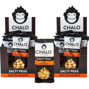 CHALO BBQ Edamame Salty Peas - 2 x 12 zakjes zoute snacks