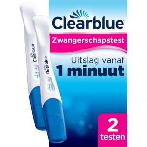 Clearblue Zwangerschapstest Snelle Detectie, Uitslag Binnen Één Minuut, 2 Testen