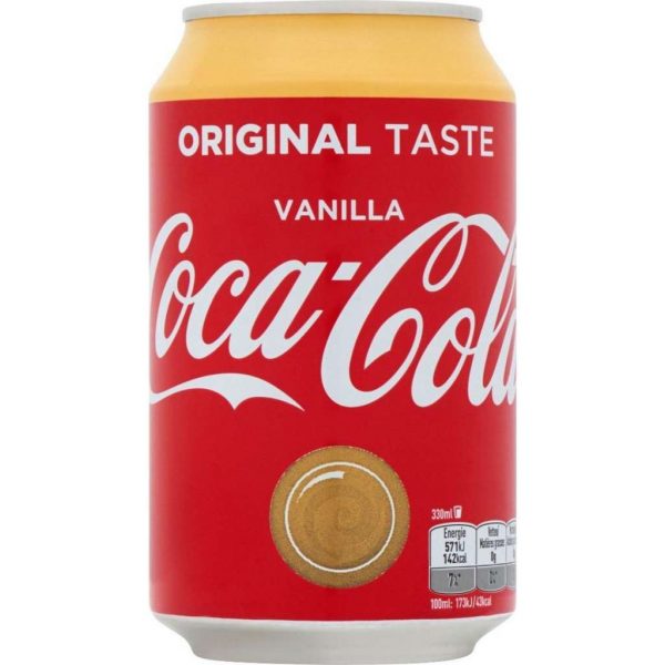 Coca Cola Vanilla Blikjes Frisdrank 33cl Tray 24 Stuks