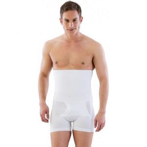 Corrigerende Boxershort Mannen Hoge Taille Buikband Taillevormer - Wit - XL