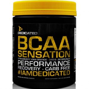 Dedicated BCAA Sensation - Aminozuur - Aardbei / Kiwi / Sinaasappel - 345 gram