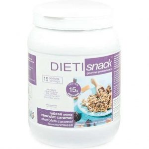 Dieti Muesli & Pudding Chocolade en Caramel - 450 gram - Maaltijdvervanger