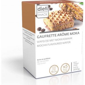 Dieti Snack Mokka Wafel - 5 stuks - Snack