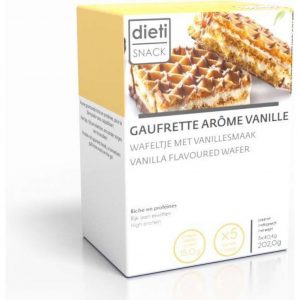 Dietisnack Vanille Wafel - 5 stuks - Snack