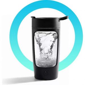 EQURA - Luxe Electrische Shakebeker - 650ML - Protein Shaker - Automatisch roeren - Oplaadbaar - Zwart