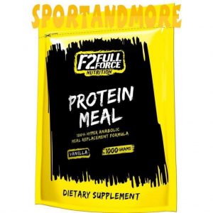 F2 FullForce  Protein Meal - 100% Hyper Anabolic Meal Replacement Formula - 1000 gram - Vanilla - Vanille