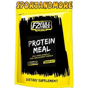 F2 FullForce  Protein Meal - 100% Hyper Anabolic Meal Replacement Formula - 3000 gram - 66 porties - Vanilla - Vanille