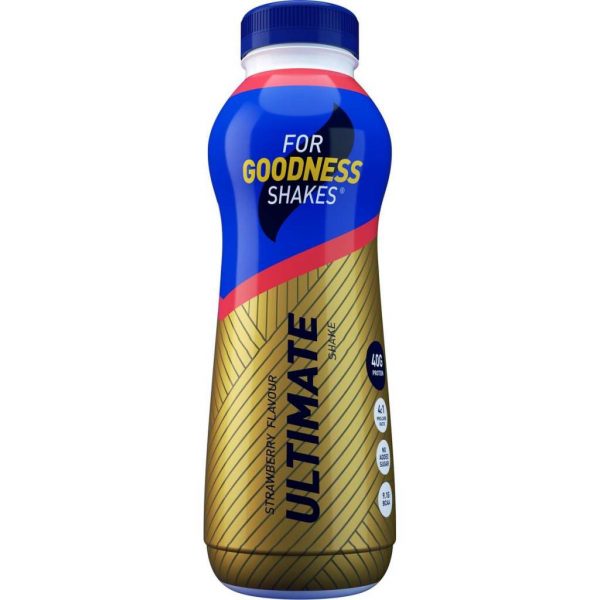 For Goodness Shakes Ultimate 40 gram Protein Strawberry 10x475ml