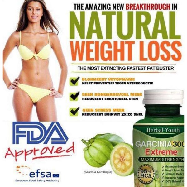 Garcinia 3000 Extreme 100% NATURAL | 95% HCA Maximum Strength 60 Capsules | 100% FATburner Dr.Oz recommendation | Nu Extra sterk!