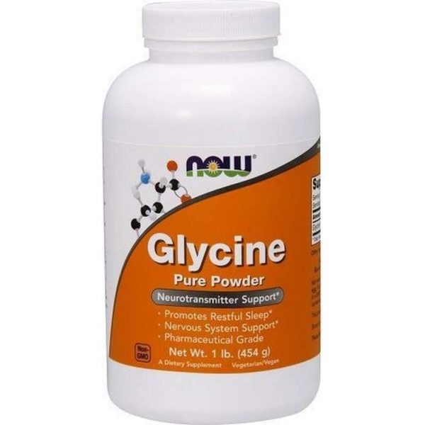 Glycine - Pure Powder - 454 grams - NOW Foods