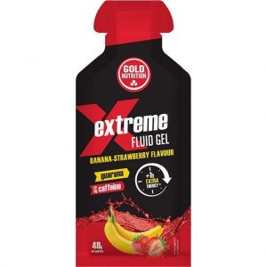 goldnutrition extreme fluid gel strawberry-banana - 24 stuks