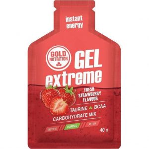 goldnutrition extreme gel c/ taurine/strawberry - 24 stuks