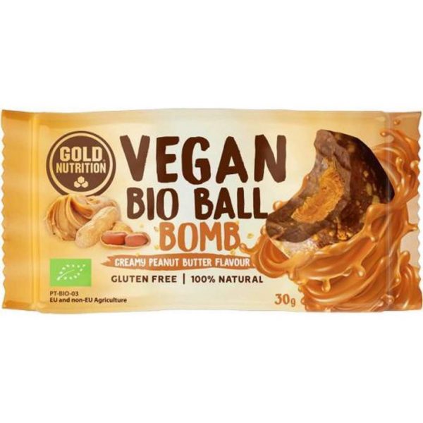 Goldnutrition Vegan Bio Ball Energy - Salted Peanut Butter - 30G