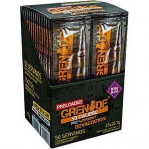 Grenade - .50 calibre - Pre workout - Berry Blast - 2x25serv